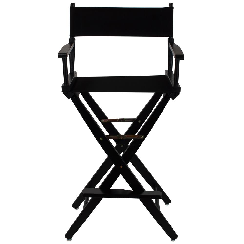 Picture of American Trails 206-32-032-15 30 in. Extra-Wide Premium Directors Chair&#44; Black Frame with Black Color Cover