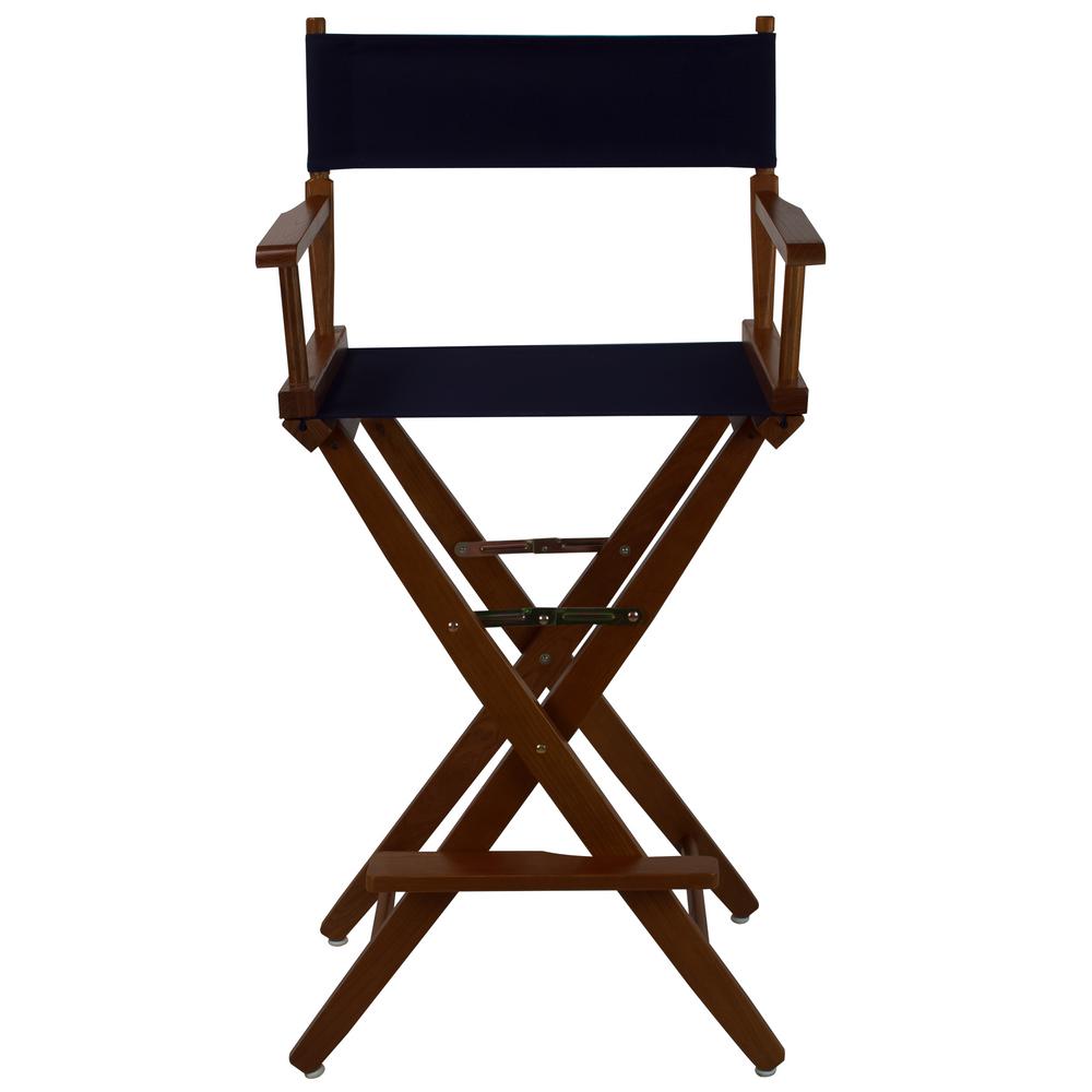 Picture of American Trails 206-34-032-10 30 in. Extra-Wide Premium Directors Chair&#44; Oak Frame with Navy Color Cover