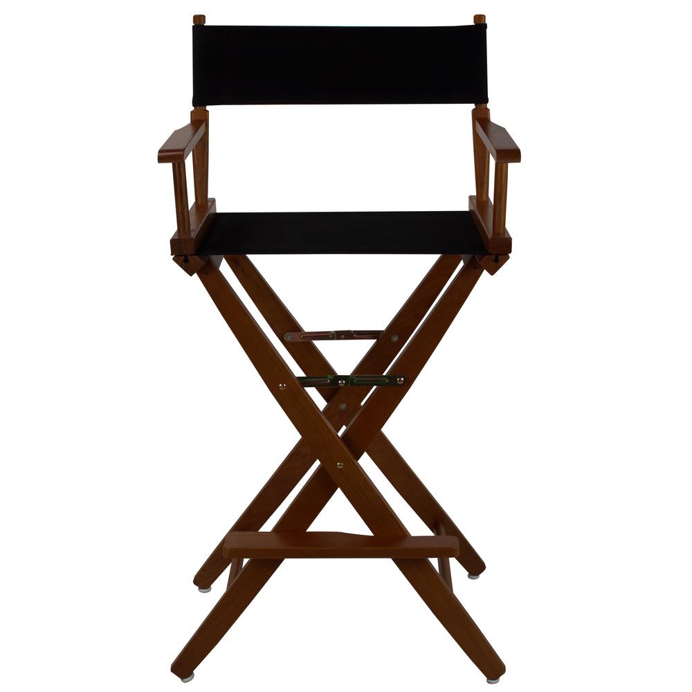 Picture of American Trails 206-34-032-15 30 in. Extra-Wide Premium Directors Chair, Oak Frame with Black Color Cover