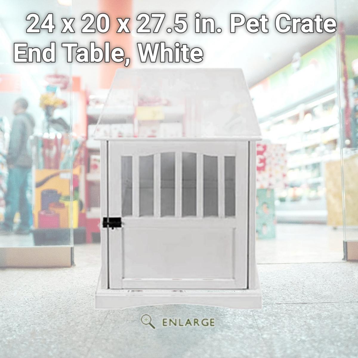 Picture of Casual Home 600-41 24 x 20 x 27.5 in. Pet Crate End Table, White