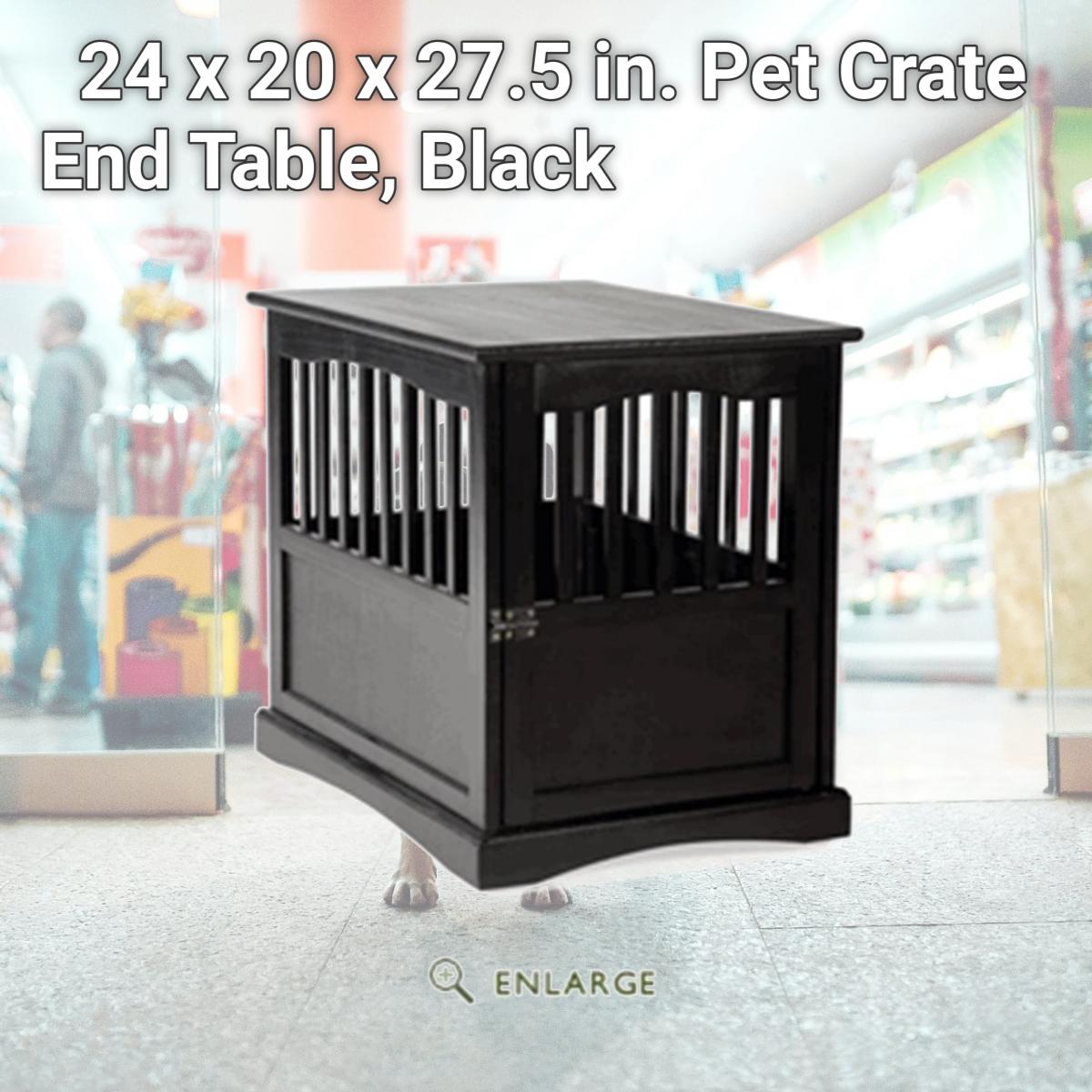 Picture of Casual Home 600-42 24 x 20 x 27.5 in. Pet Crate End Table, Black