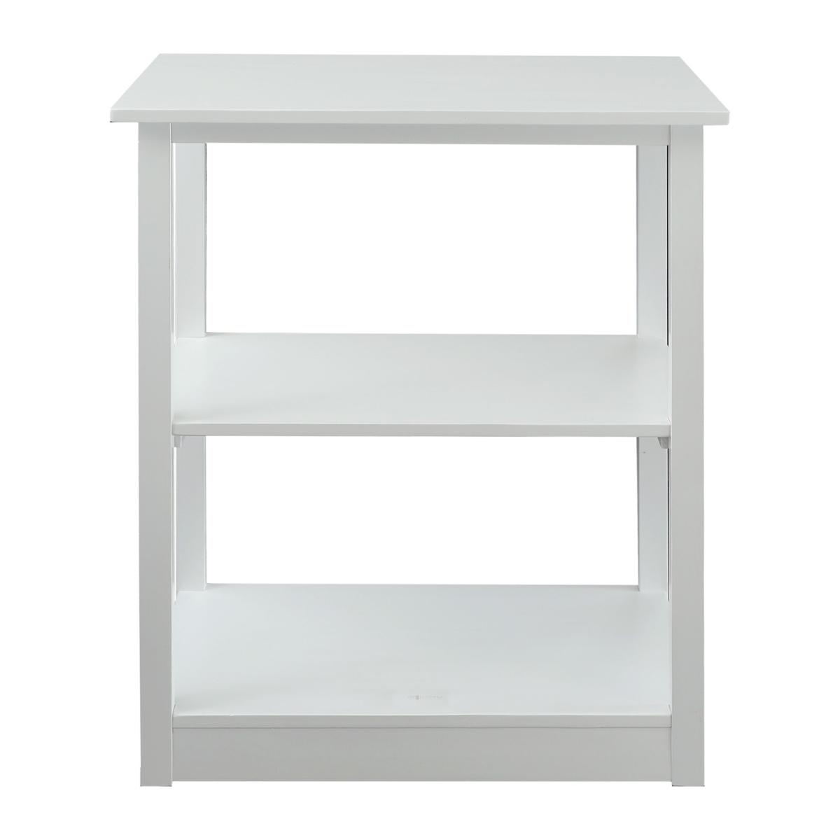 Picture of Casual Home 615-41 Adams 3-Shelf Bookcase with Concealed Sliding Track, Concealment Furniture - White