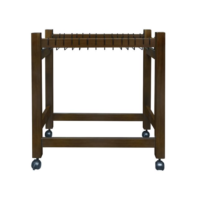 Picture of Casual Home 117-741 Wooden Rolling Pants Trolley with 16 Hangers&#44; Java