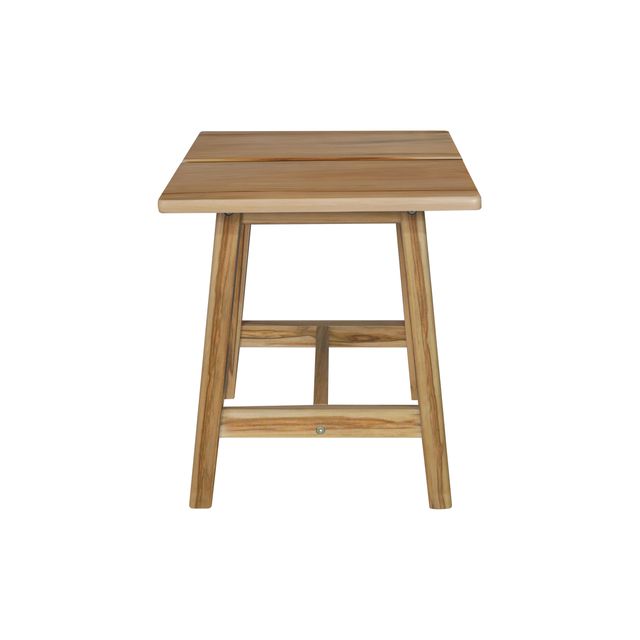 Picture of American Trails 123-039 Hardwood Rectangle Stool with Split Top&#44; Natural SG