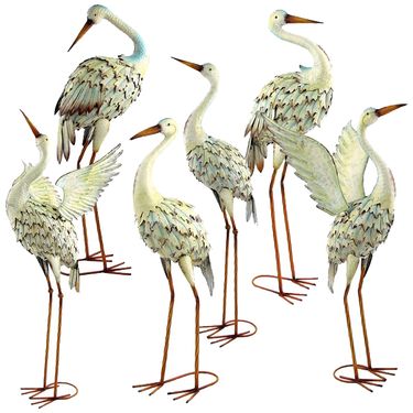 Picture of Zaer ZR801809 Assorted Great Herons&#44; White - Set of 6