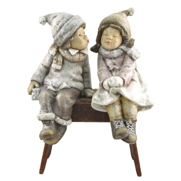 Picture of Zaer ZR117610 Sit & Kiss Christmas Tushkas with Hanging Legs&#44; Set of 2