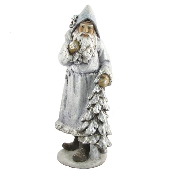 Picture of Zaer ZR117615 Olde World Santa Claus with Bag of Gifts & Christmas Tree