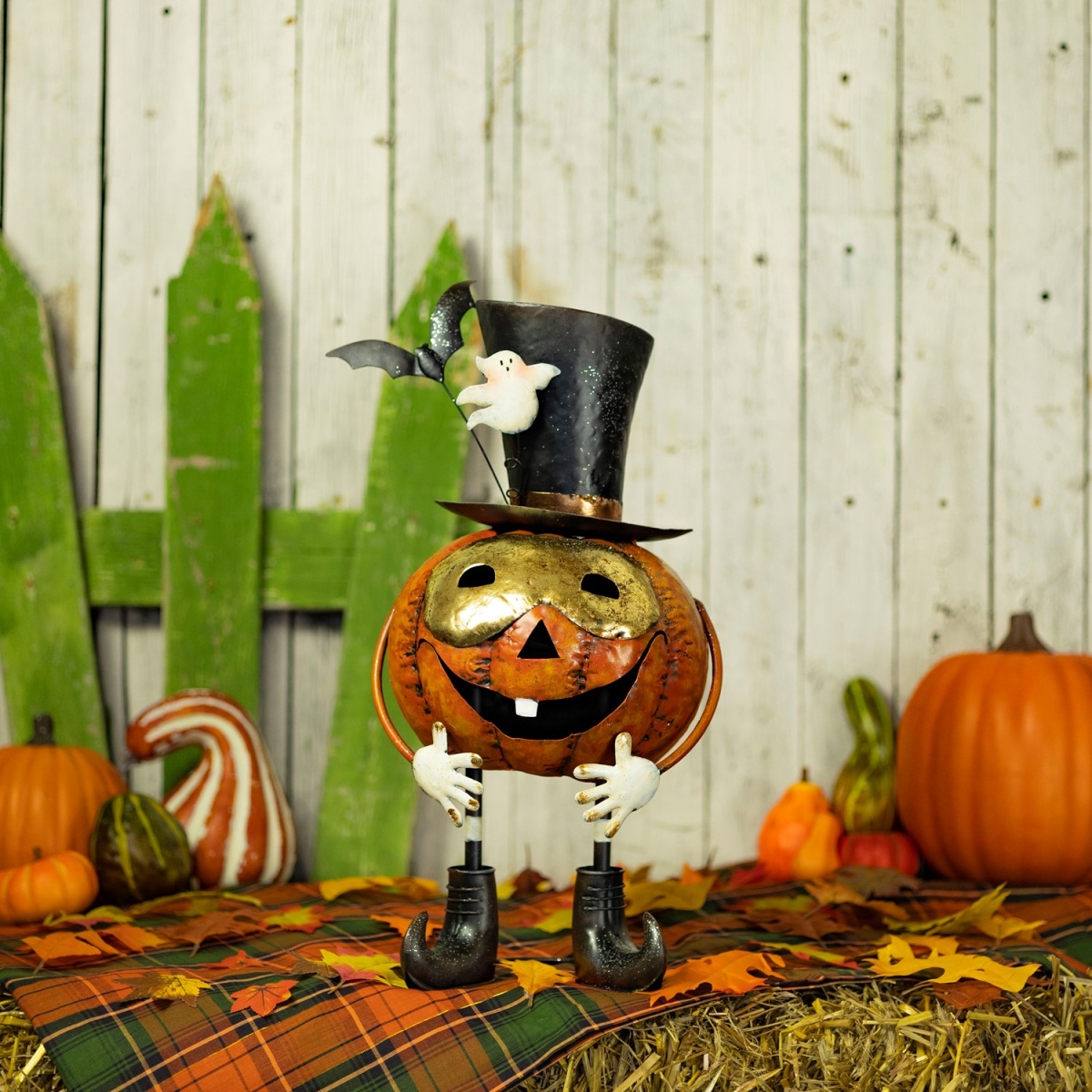 ZR195977 Prospero Masked Jack-O-Lantern Halloween Figurine