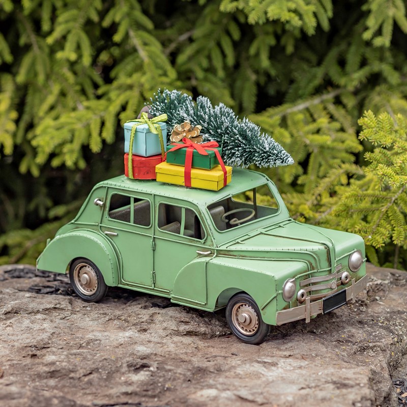 Picture of Zaer ZR191863 1940 Classic Style Car with Christmas Tree & Gifts