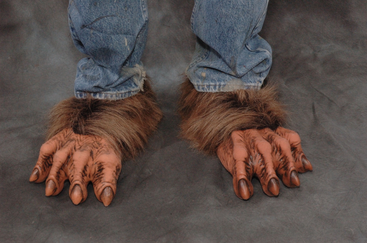 Picture of Zagone Studios F1002 Natural Latex Compound Werewolf Feet&#44; Brown
