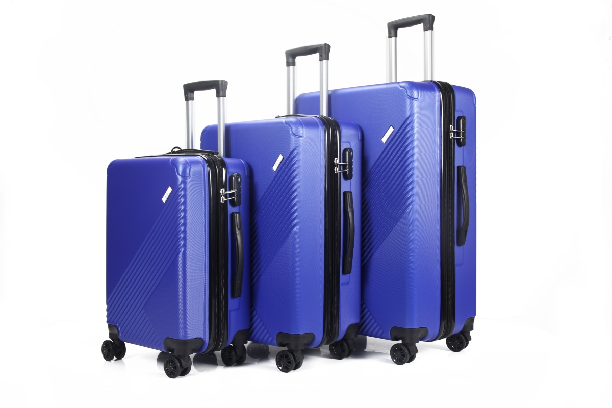 Picture of Mirage Luggage ML-85-SKYBLUE 28 in.&#44; 24 in. & 20 in. Muse Expandable Abs Hard Shell Lightweight 360 Dual Spinning Wheels Combo Lock Luggage Set&#44; Sky Blue - 3 Piece