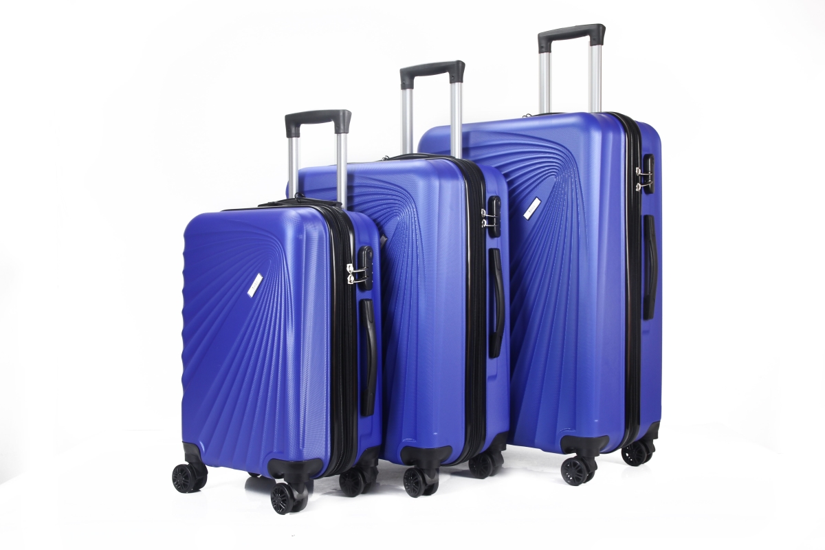 Picture of Mirage Luggage ML-87-SKYBLUE 28 in.&#44; 24 in. & 20 in. Estela Expandable Abs Hard Shell Lightweight 360 Dual Spinning Wheels Combo Lock Luggage Set&#44; Sky Blue - 3 Piece