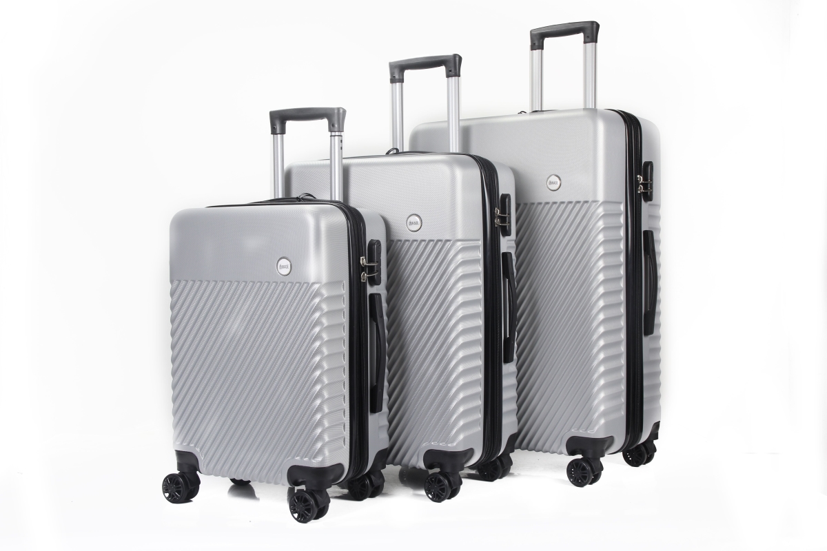 Picture of Mirage Luggage ML-88-SILVER 28 in.&#44; 24 in. & 20 in. Fiona Expandable Abs Hard Shell Lightweight 360 Dual Spinning Wheels Combo Lock Luggage Set&#44; Silver - 3 Piece