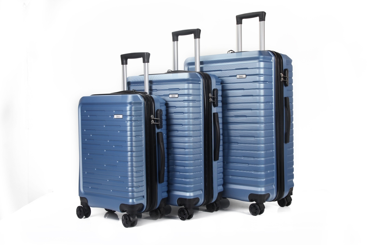 Picture of Mirage Luggage ML-89-AQUA 28 in.&#44; 24 in. & 20 in. Chloe Expandable Abs Hard Shell Lightweight 360 Dual Spinning Wheels Combo Lock Luggage Set&#44; Aqua - 3 Piece