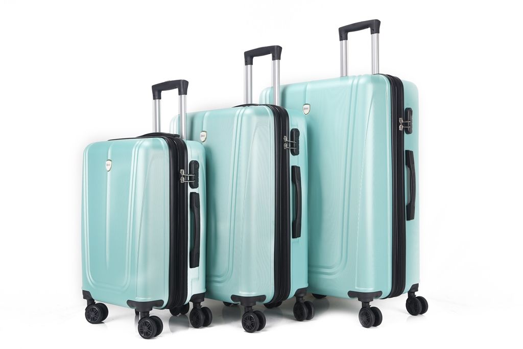 Picture of Mirage Luggage ML-90-MINT 28 in.&#44; 24 in. & 20 in. Kira Expandable Abs Hard Shell Lightweight 360 Dual Spinning Wheels Combo Lock Luggage Set&#44; Mint - 3 Piece