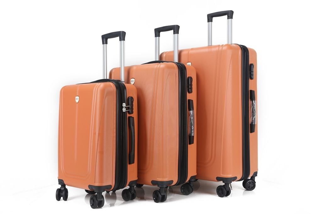 Picture of Mirage Luggage ML-90-PEACH 28 in.&#44; 24 in. & 20 in. Kira Expandable Abs Hard Shell Lightweight 360 Dual Spinning Wheels Combo Lock Luggage Set&#44; Peach - 3 Piece