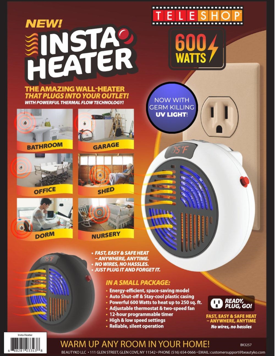 Picture of Beken BK3398 Insta UV Light Sanitizer Heater