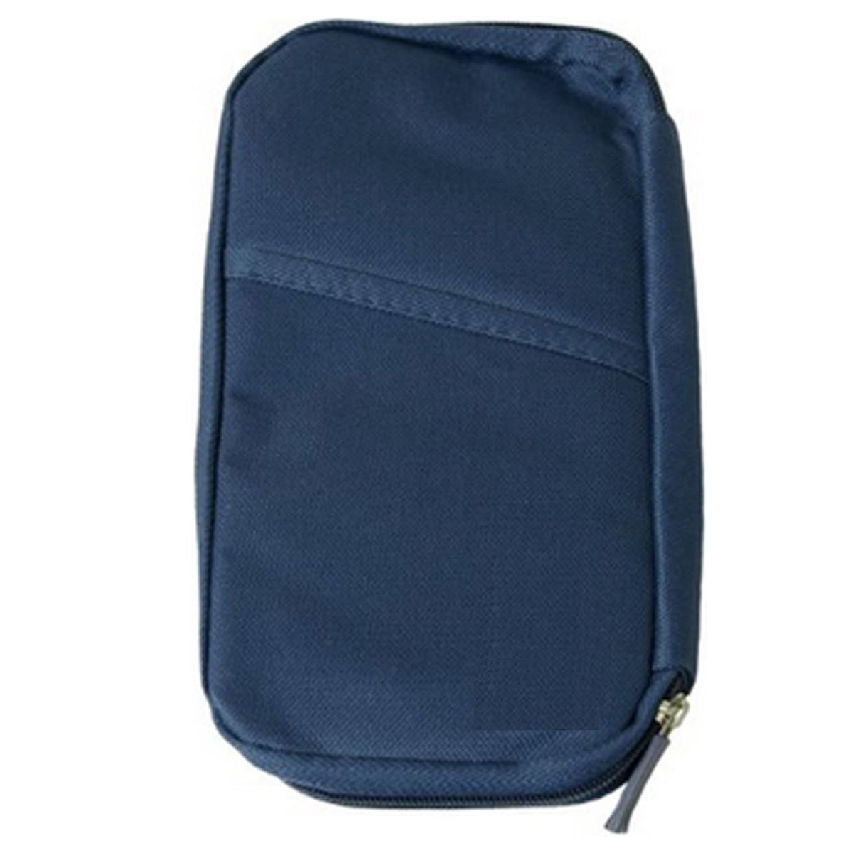 BK6437 Milex Insta Passport & Travel Document Holder - Water-Resistant Organizer Wallet, Navy