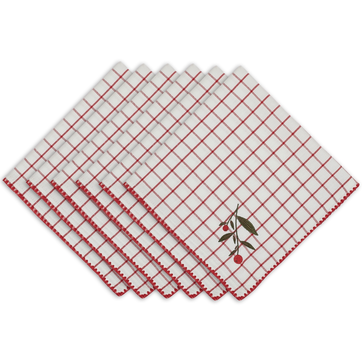 Picture of Design Imports CAMZ12050 20 x 20 in. DII Berry Sprig Napkin Set - 6 Piece