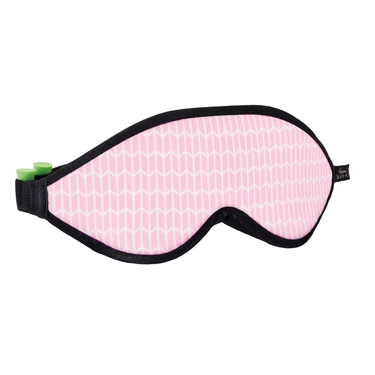 Picture of Design Imports BAMZ-551402 Bucky Block Eye Shade with Earplugs&#44; Blindfold & Sleep Mask for Travel & Rest - Pink Chevron
