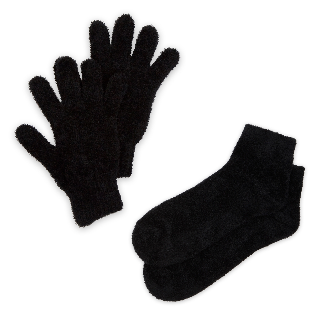 Picture of Bucky 551539 Aloe Infused Spa Socks & Gloves Set&#44; Black