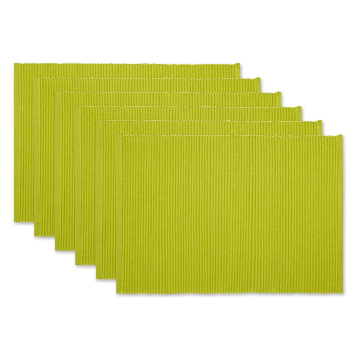 Picture of Design Imports CAMZ13836 13 x 19 in. Avocado Placemat Set&#44; 6 Piece
