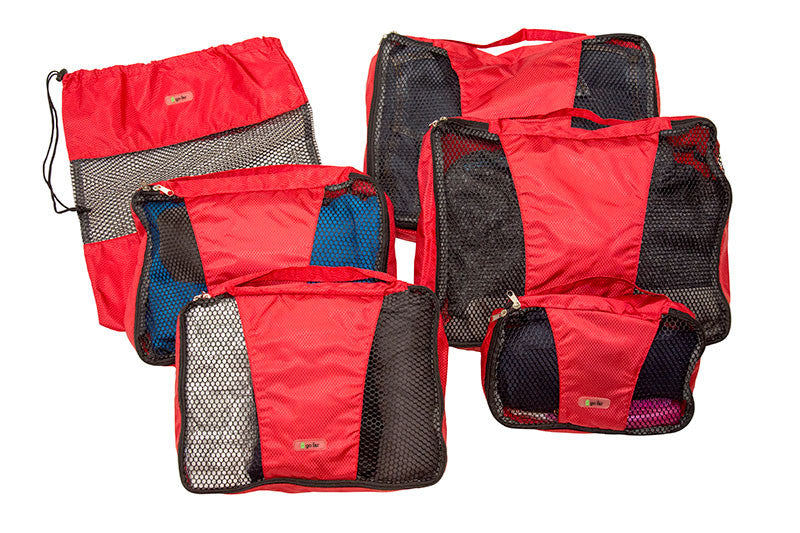 Picture of GoFar SP-1536-RED Packing Cubes&#44; Red - 6 Piece
