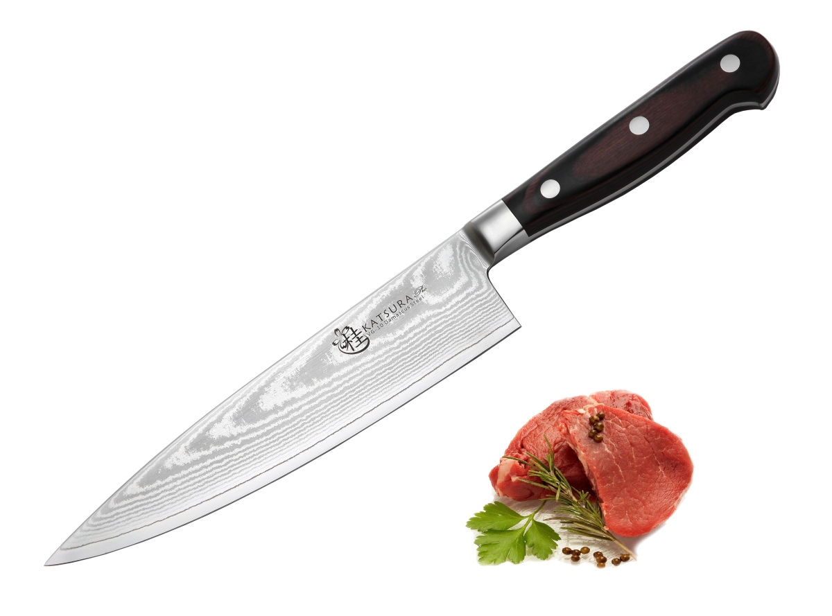 Picture of Katsura Cutlery KGD5P 8 in. Japanese 67 Layers Damascus VG-10 Steel Chef Knife