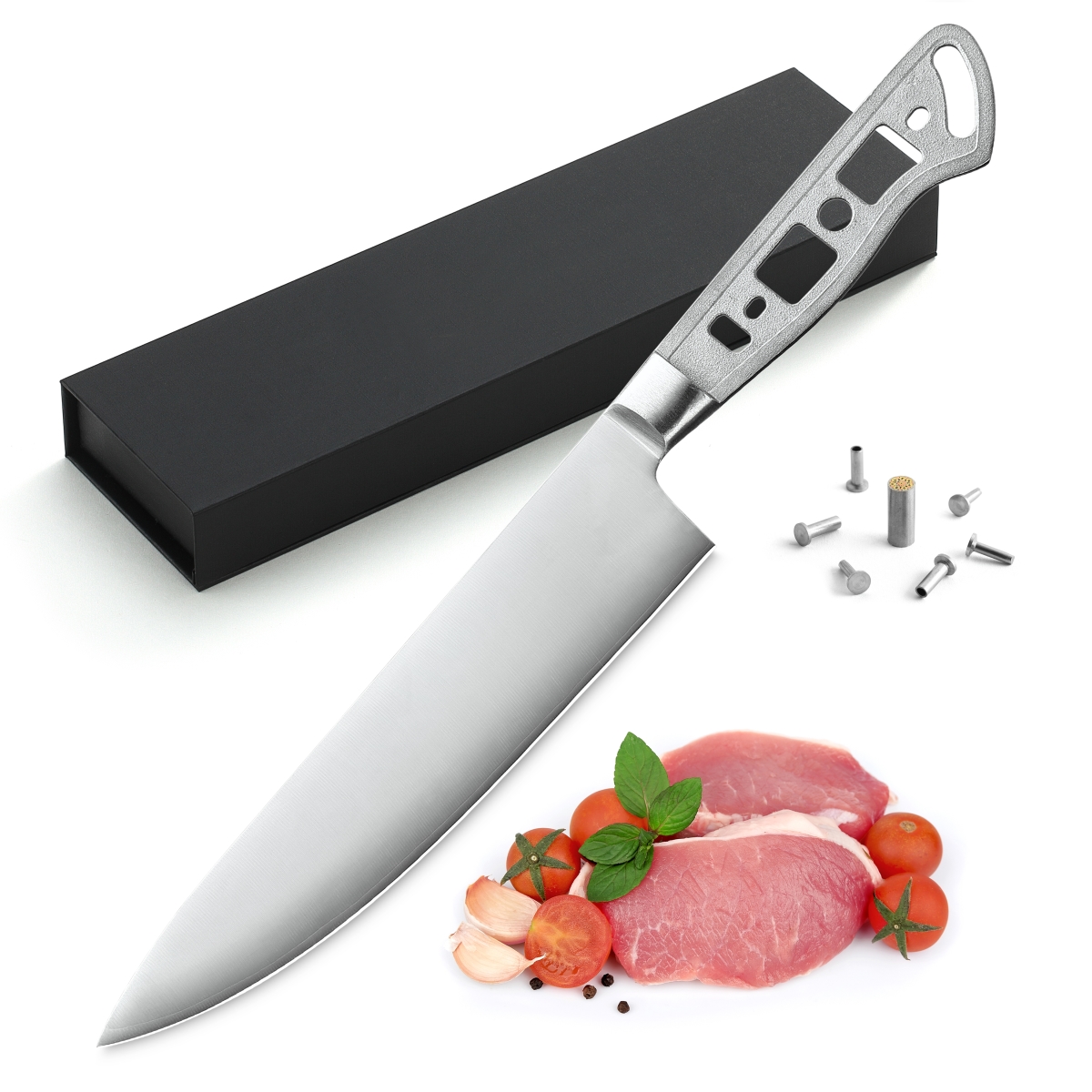 Picture of Katsura Cutlery CKGC5B-no logo 8 in. 3 Layers Forged Gyuto Blank Chef Knife