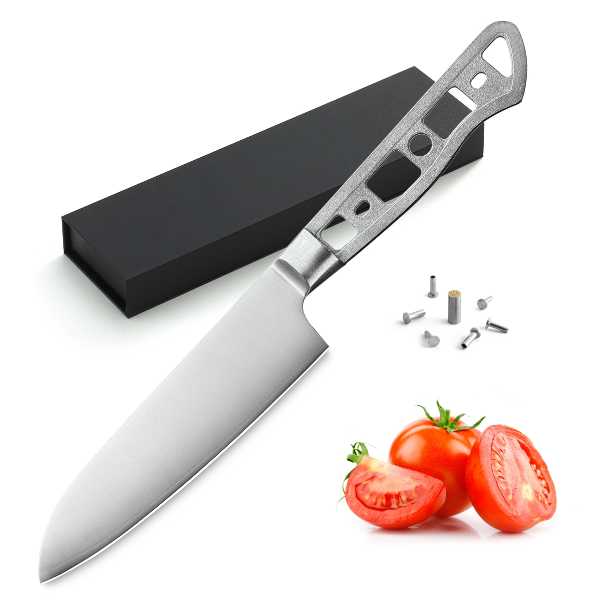 Picture of Katsura Cutlery CKGC7B-no logo 5 in. 3 Layers Forged Small Santoku Blank Knife