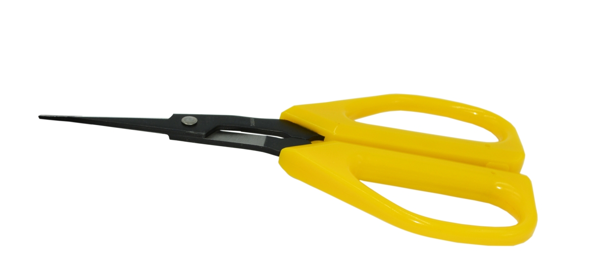 Zenport  6.5 in. Long Scissors Ergonomic Tilt Handle Deluxe Trimming Scissors with Garden, Fruit & Grape - Yellow