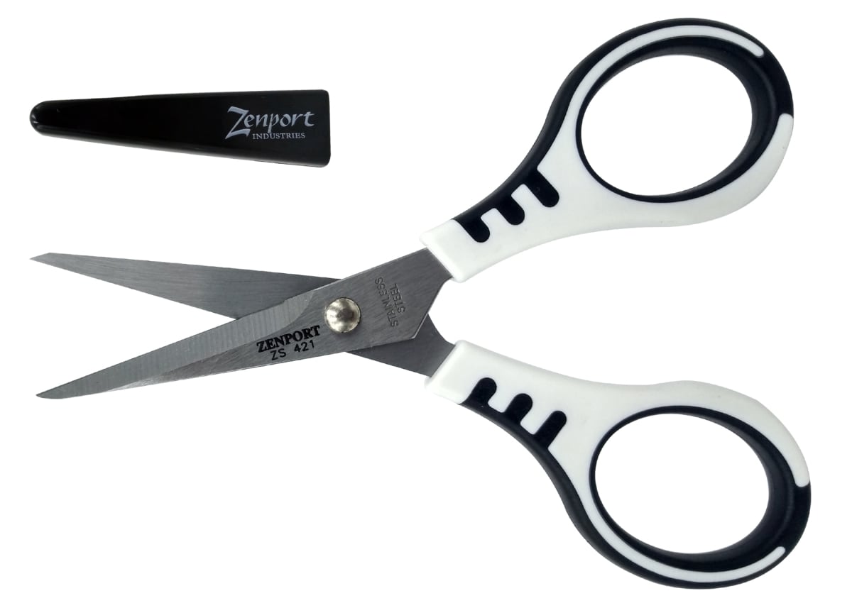 Zenport  5.25 in. Scissors, Trimmer Bee, Stainless & Safety Cap