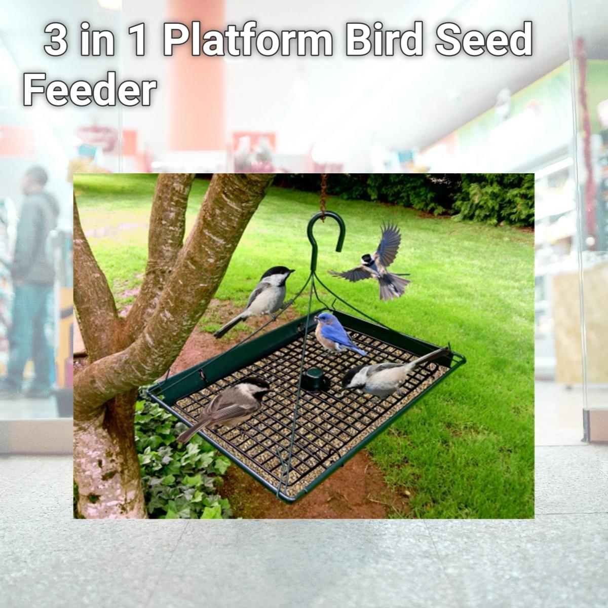 Picture of Zenport Z203009 3 in 1 Platform Bird Seed Feeder