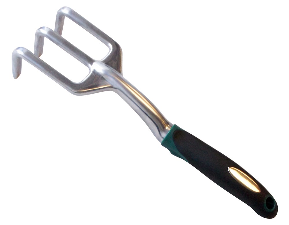 15308A-12PK 30 cm Cultivating Fork with Cushion Grip Handle, Black - Pack of 12
