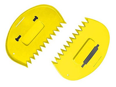 GA815-24PK Leaf Scoops for Piles of Leaves, Bright Yellow - Pack of 24