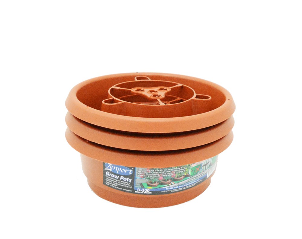 Zenport  3 Pot Growing System  Repels Slugs And Snails