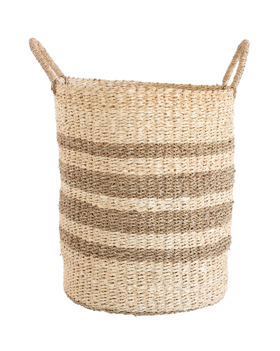 Picture of Zentique ZENGN-B7 M 14 x 16.75 x 14 in. Woven Wire Basket&#44; Brown