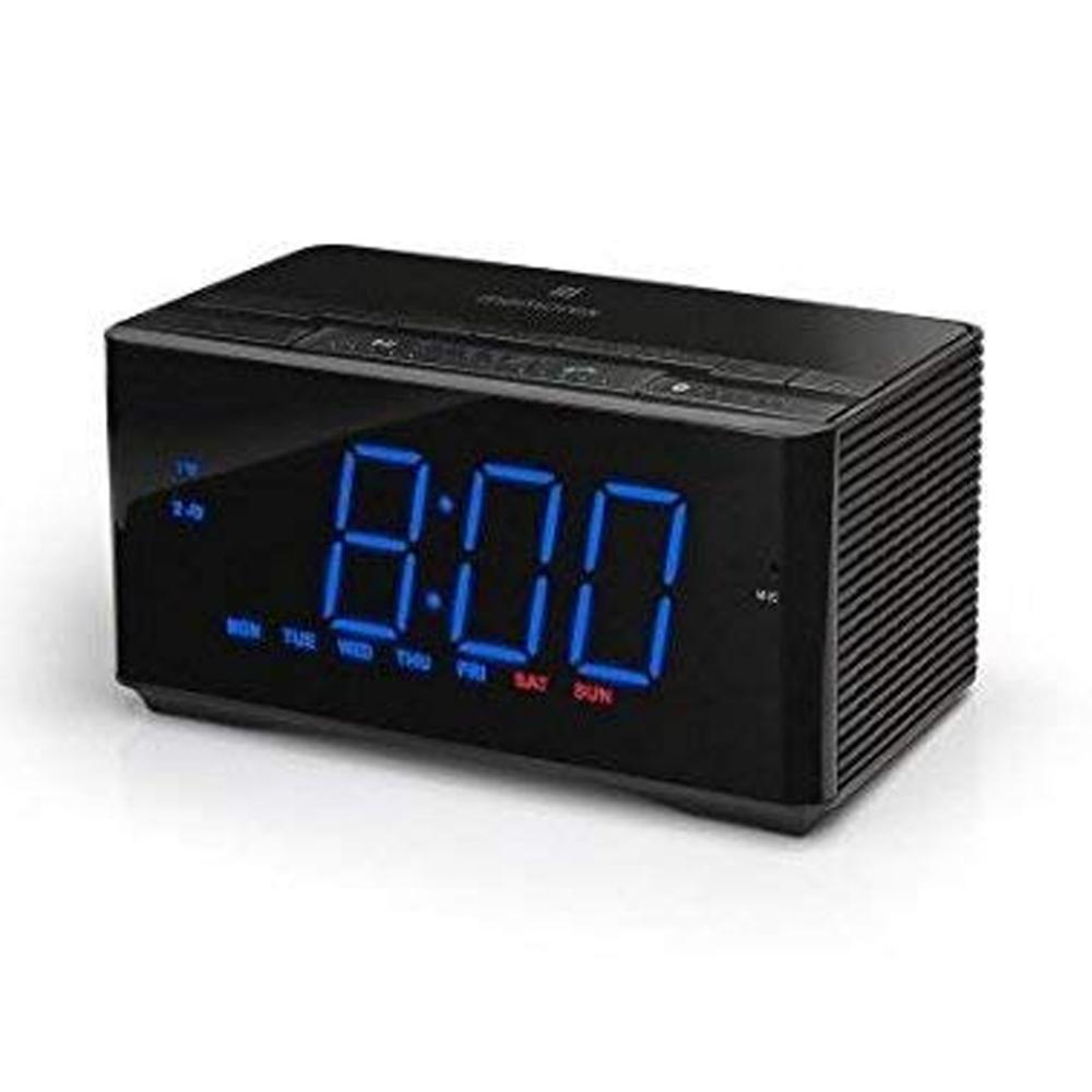 MC5550 1.8 in. Atomic Clock with Bluetooth - Digital FM Radio - USB Charging Port IntelliSet NFC