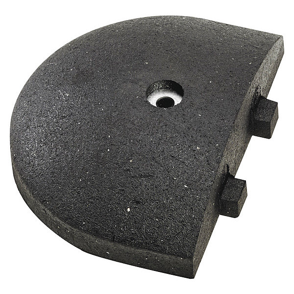 GNRS2698BL 9 x 12 in. Alley Bump Endcap, Black