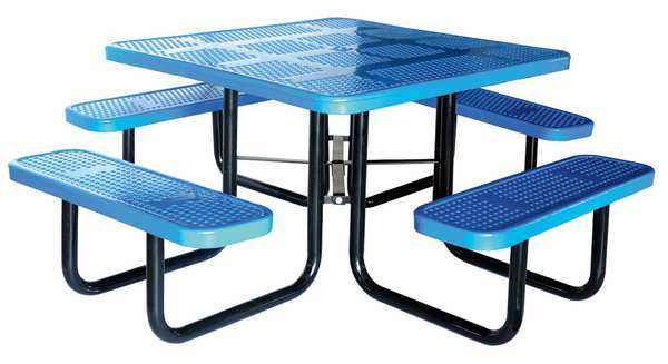 Picture of Choice Zoro 4HUV1 80 x 80 in. Square Picnic Table&#44; Blue