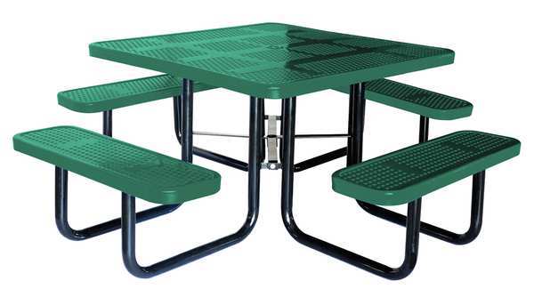 Picture of Choice Zoro 4HUV2 80 x 80 in. Square Picnic Table&#44; Green