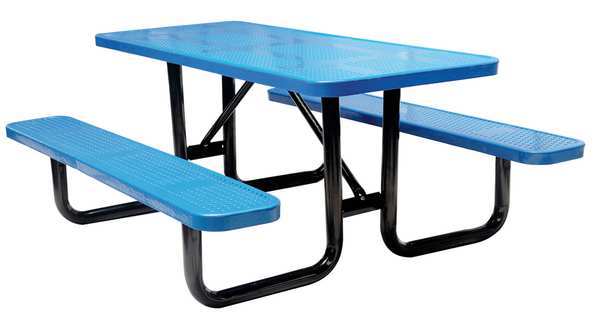 Picture of Choice Zoro 4HUV9 72 x 62 in. Rectangle Picnic Table&#44; Blue