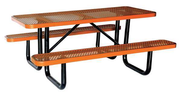 Picture of Choice Zoro 4HUX1 72 x 62 in. Rectangle Picnic Table&#44; Brown