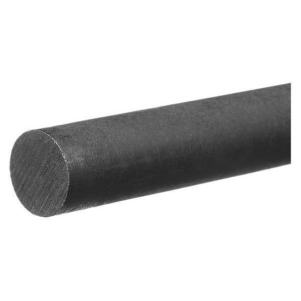 BULK-PR-ACB-382 1.25 in. Dia. Acetal Homopolymer Plastic Rod, Black - 2 ft.