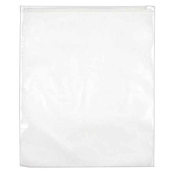 LK Packaging FSL31215 Slide Seal Food Storage Bag w/ Write-On Block - 12 x 15, Poly, Clear, Case of 250