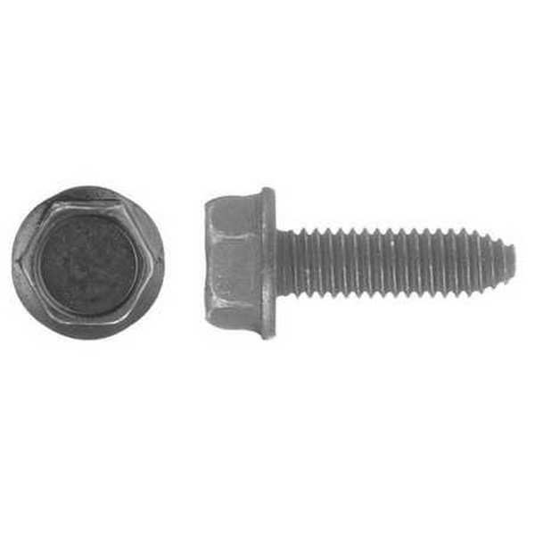 Flange Bolt, 20 mm, Black Oxide Steel, External Hex Drive, 50 PK