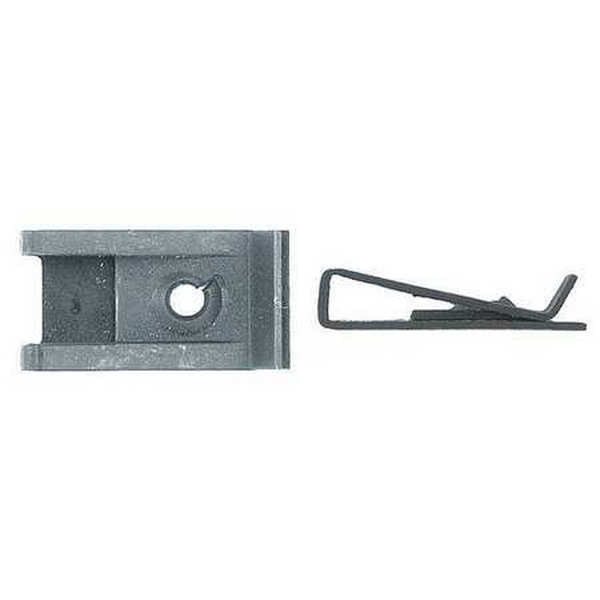Spring Nut, #8, U Shape, Steel, Phosphate Finish, 100 PK