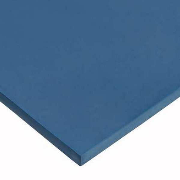 BULK-RS-S60MD-27 6 x 6 x 0.06 in. 60A High Temperature Silicone Rubber Strip, Blue