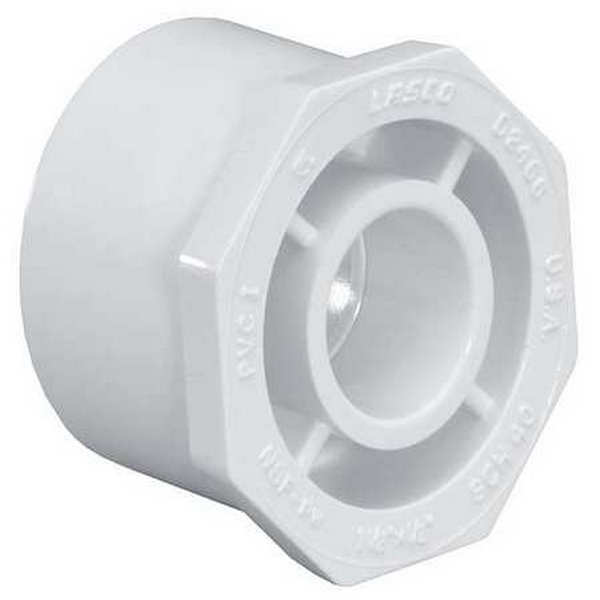 1.5 x 1 in. PVC Schedule 40 Reducing Bushing, White