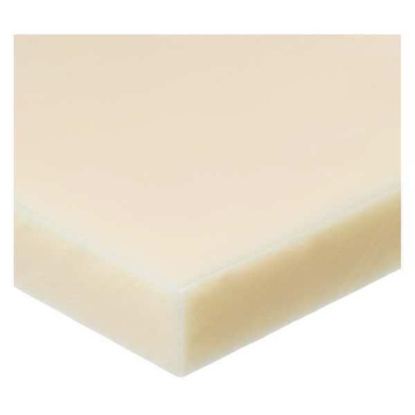 PTFE Rectangle Stock - Opaque Off-White - 4 x 48 in. - 0.5 in. Thickness